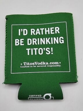 Tito’s Handmade Vodka Beer Koozie NWOT